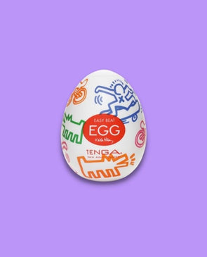 Tenga x Keith Haring Street Egg disposable male masturbator